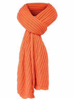 Knitted Coral Mesh  Scarf By A New Day NTW